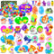 Ulosharky 80 Pack Prefilled Easter Eggs with Toys Inside, Plastic Eggs Fillers for