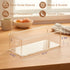 MGY 4Pack Clear Magnetic Baby Bottle Organizer for Refrigerator, Space-Saving Storage for Baby Bottles,Bottle Organizer