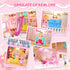randhar 4-Story 15 2 3 4 5 6 7 8 9 10+ Doll House for Girls, Dream Dollhouse Rooms with Dolls, Lights, Animals