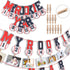 2 1st 1st Geyee Pcs Monthly Photo Baseball Birthday Banner Rookie of the Year Birthday Banner Year Picture One High