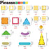 82 3+ PicassoTiles Piece Magnetic Sticks and Magnet Tiles Construction Building Block Toys for Toddlers, STEM Learning