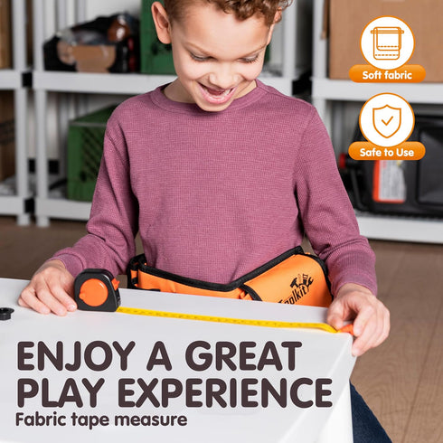 19Pcs Set, 3 4 5 6 7 JOYIN Kids Tool Construction Belt & Electronic Drill, Pretend Role Play Toddler Power Toy for Boys