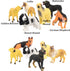 Liberty Imports 18 PCS Large Dog Figurines Playset, Realistic 4" Toy Pet Figures
