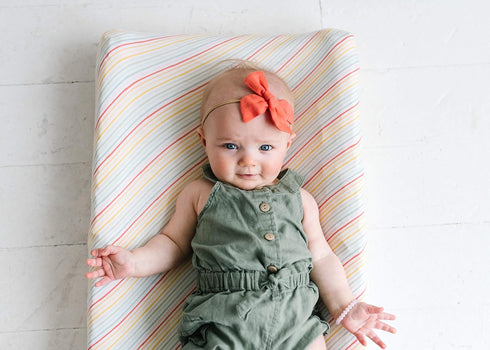 Rainee Premium Knit Diaper Changing Pad Cover by Copper Pearl
