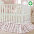 Country Brandream French Toile Cotton Crib Skirt Toddler Bedskirt Dust Ruffle Baby Nursery Crib Bed Skirt Boho Bohemian