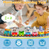 1 2 3 Set Counting, 18 Toddler Toys for Year Old, Electric Zoo Animal Train with Music, Lights & Steam, Montessori