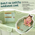 (12M-5Y) Toddler Bathtub for Shower Large Collapsible Portable Tub Converts Shower Stall to Bath Sturdy, Non-Slip