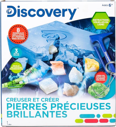 Discovery Crystal Growing Aquarium, At-Home STEM Kits for Kids Age 12+, DIY Crystals for Young Scientists
