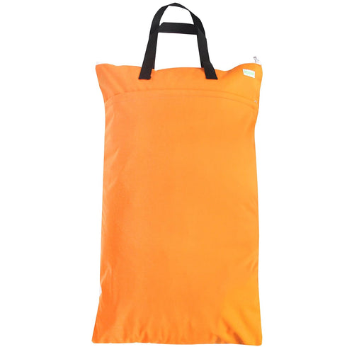 wegreeco Reusable Wet Dry Cloth Diaper Bag - Orange Fox Design