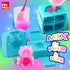MixMax 6 Packs 6-12 Make Your Own Squishies Toys, Rubber Dolls Making Kit for Kids Glow Jumbo Glitter Silicone Squishy