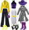 Eledoll Deluxe Fashion Pack Boss Lady Clothes for 12" Fashion Doll - Yellow Purple Passion