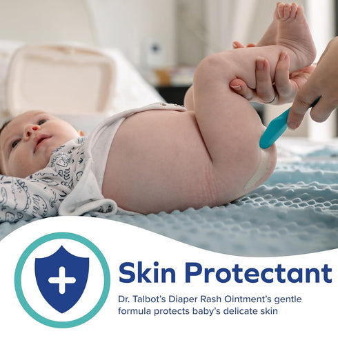 Talbot's 4 oz Dr. Baby Diaper Rash Ointment - - Zinc Oxide Skin Protectant with Peruvian Balsam - Treats and Prevents