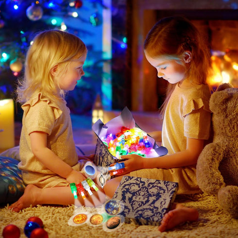 30 Pack Capoda Finger Lights for Kids Space Themed Party Favors Birthday Decorations Space Goodie Bags Stuffers Glow