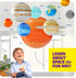 5-7 6-8 8-12 Dan&Darci Inflatable Solar System Planets for Kids - Science Toys - Boys Room Decor Ceiling - Space