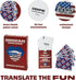 Lingo American Playing Cards | Travel Flashcards | Learn American Slang Vocabulary - 52 Essential Translations