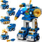 hahaland Toys for Ages 5-7 | 5 in 1 STEM Take Apart Trucks Transform to Robot, Birthday Gift for Boys