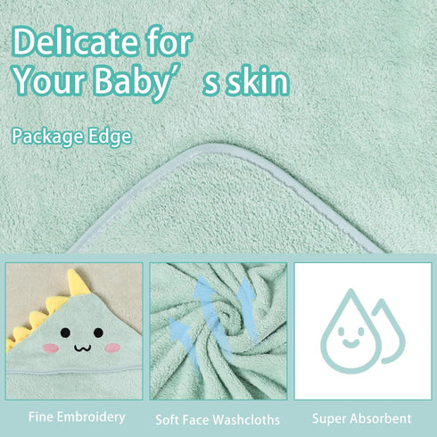 SEVDO 4Pcs Towel,31 31 1-3 Baby Hooded * in Toddler Bath Towels for Newborn Babies,Toallas de Bao para Bebe,Organic