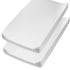 HonestBaby Organic Cotton Changing Pad Covers, Set of Two, Bright White, One Size