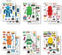 T-Antrix 24 Sheets Make Your Own Robot Stickers Make A Face Stickers for Kids Toddlers with Robots DIY Craft Kids Party