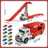 Novaluki 12 3-5, 3 4 5 6 7 8 Truck Toys for Kids, Transport Vehicle with Die-Cast Car, Double Race Car Track Cars Ramp