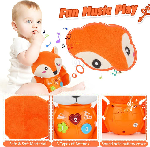 Musical Baby Toys, Cute Fox Newborn Toys for Toddlers, Infants Baby Toy for Girls and Boys, Best Gift