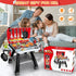 Kids BBQ Grill Kitchen Playset - 2-Layer Barbecue Outdoor Play Grill Toy with Smoke, Sound & Light for Toddler Boys