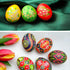 24 CALPALMY Pieces Wooden Eggs - Life-Size, Reusable Fake Easter Eggs for Painting, Decorating, Crafting, Pretend Play
