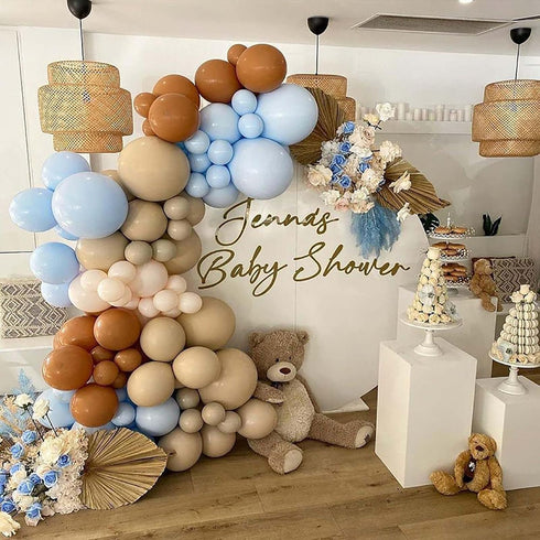 KALOR Beige Balloons, 100 Pcs 5 Inch Nude Matte Latex Balloons for Birthday Decoration, Wedding Party, Baby Shower,
