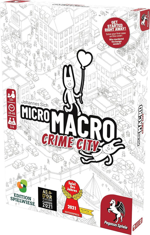 MicroMacro: Crime City - Board Game by Pegasus Spiele for 1-4 Players