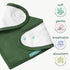 6-Pack PurComfy SuperSoft Baby Bibs, Premium Bamboo Bandana Drool Bibs for Infant Boys & Girls, Adjustable Snap Bibs