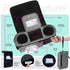 v2 Swanoo Stroller Caddy Stroller Organizer With Cup Holder, Non Slip Straps Stroller Bag for Phone, Pet Stroller