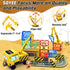 Magnetic Tiles Construction Set with 2 Cranes | Boys Toys for Ages 3-10 | Includes Crane, Road Tracks, Train & Dolls