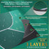 Foldable Poker Table Top Mat - 70" x 35" - Waterproof & Portable with Non-Slip Backing & Zippered Bag