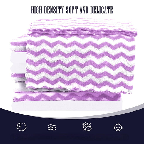 8 Pack 16 12 Inch Super Soft Baby Burp Cloths, Baby Washcloths, Ultra Absorbent Large Newborn Burping Cloth for Boy