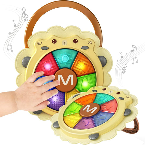 Musical Drum Toy for Babies with Light & Sounds by TUMAMA KIDS