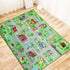 6.6' 5' Capslpad Kids Educational Play Rug - x Traffic Road Car Mat Learning Play Game Area Rug for Playroom, Living
