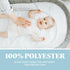 Baby Delight Slumber and Beside Me Doze Sheet for Bassinet, Machine Washable, White