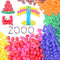 Junkin 2000 Pcs Magic Foam for Crafts - Bulk Puffs Corn Craft Kit for Preschool DIY Kindergarten School Supplies
