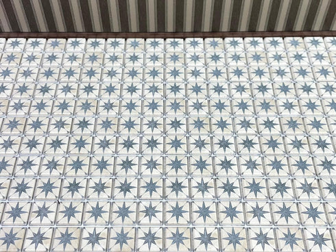 150 Pcs Dollhouse Flooring, 1:12 Scale Miniature Checkerboard Floor Tiles