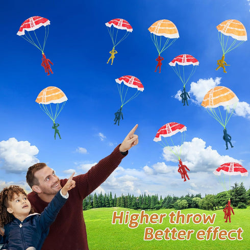 40PCS Parachute Toy - Mini Paratroopers for Kids Ages 3-9 - Outdoor Flying Toys for Parties