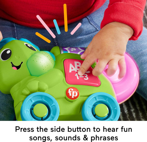 Fisher-Price Link Squad Crawl ‘n Colors Chameleon with Music & Lights for Ages 9+ Months
