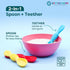 Premium Silicone Baby Spoons - 6 Pack, Self Feeding Training Utensils for Infants & Toddlers, Dishwasher Safe