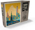 MyPuzzle New York City: Vintage Poster Skyline Glow - Premium 500 Piece Jigsaw Puzzle for Adults