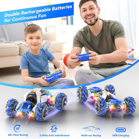 6 7 8 9 10 11 12 360 4WD Nicella Remote Control Car, RC Toys Gifts for Year Old Boys Girls - Rotating Gesture Sensing