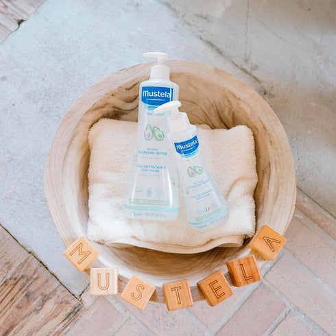 1 2-Pack Mustela Baby Cleansing Water - No-Rinse Micellar Water - with Natural Avocado & Aloe Vera - for Baby's Face