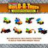 Magnetic Build-A-Truck Construction Toy Play Set, 5 Pieces