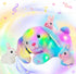 Hopearl LED Musical Stuffed Bunny Light up Singing Plush Toy Playset Mommy