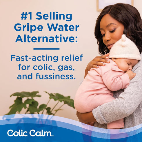 Upset 2 oz (Pack 1) Colic Calm Infant Gripe Water for Colic, Helps Fussiness, Stomach, and Baby Gas Relief, fl