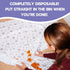60 Pack 49"x49" 100% 60 Pack) Disposable Splat Mats by Eli with Love - Extra Large Waterproof Baby Splat Mat for Under