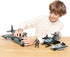 Set, 4-7, JOYIN Military Toy Airplane, Role Play Fighter Jet with Soliders, Army Men Action Figures, Snowmobile, Kayak